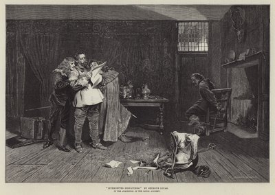 Intercepted Despatches, in the Exhibition of the Royal Academy by John Seymour Lucas